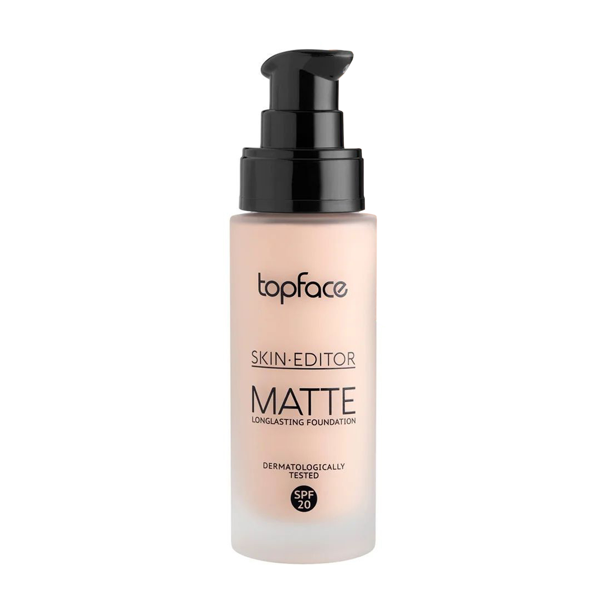 Тональна основа для обличчя Topface Skin Editor Matte, SPF 20, з матувальним ефектом, 002, 32 мл